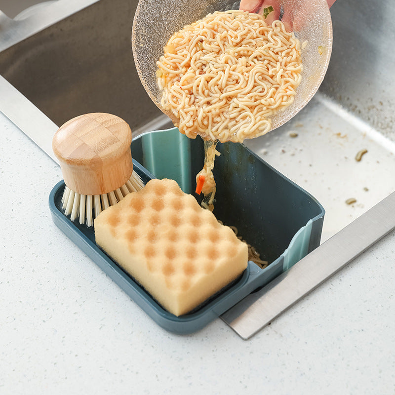 Suction Cup Sink Strainer and Sponge Holder Blue product detail