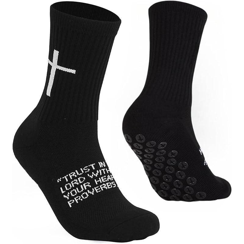 Men's Breathable Towel-Sole Socks, Black product detail
