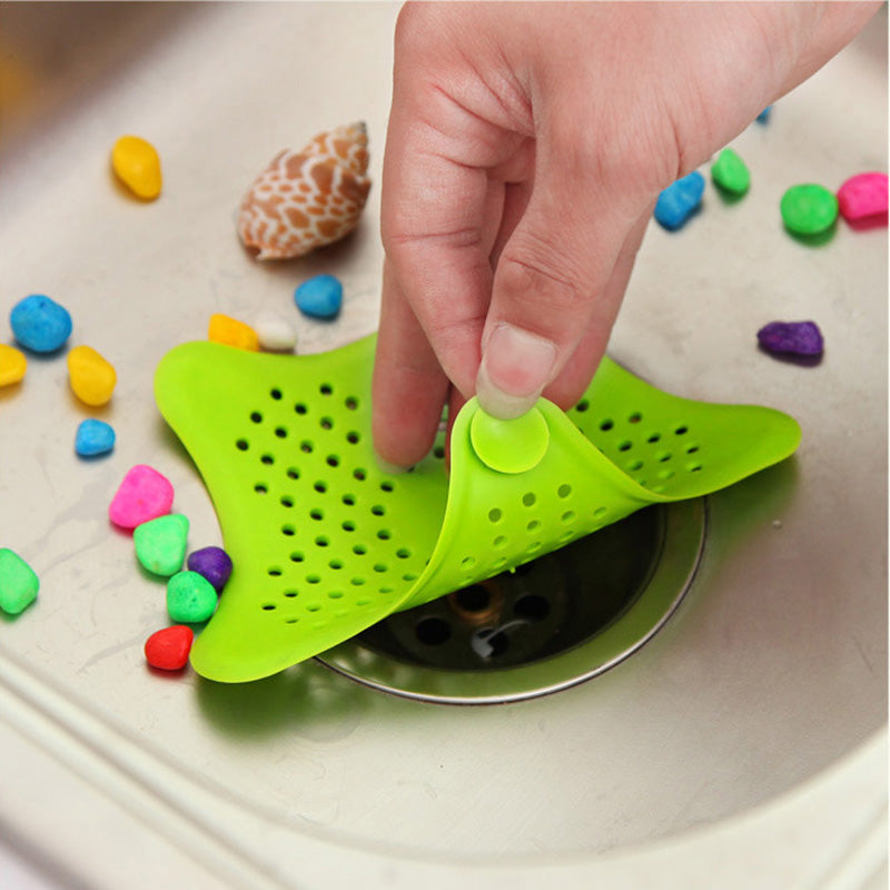 3-Pack Starfish Sink Hair Catcher Set - Blue product detail