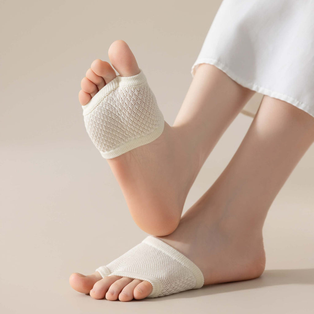 Women's Thin Cotton Half Socks, Black product detail