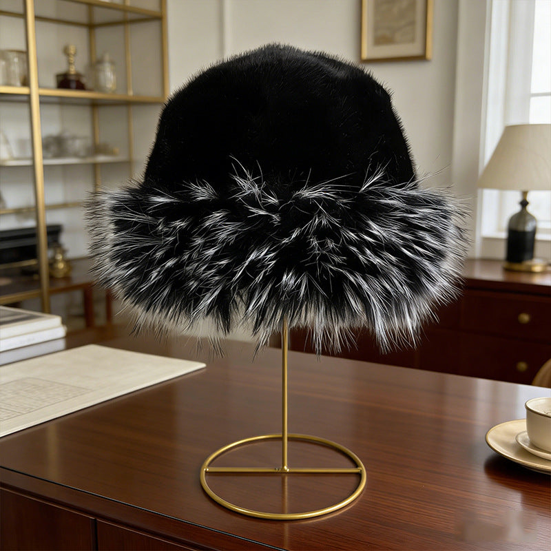 Plush Fisherman Hat, Black
