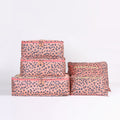 6-Piece Pink Leopard Travel Packing Cube Set