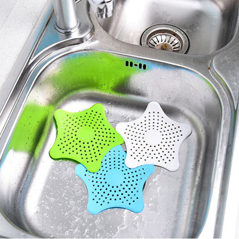 3-Pack Starfish Sink Hair Catcher Set - Blue product detail