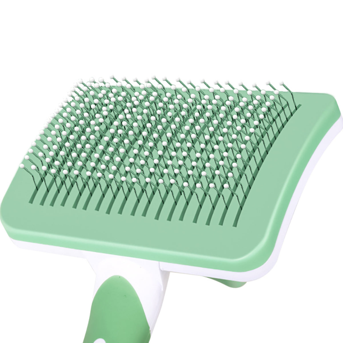 Self-Cleaning Slicker Brush for Dogs and Cats - Green