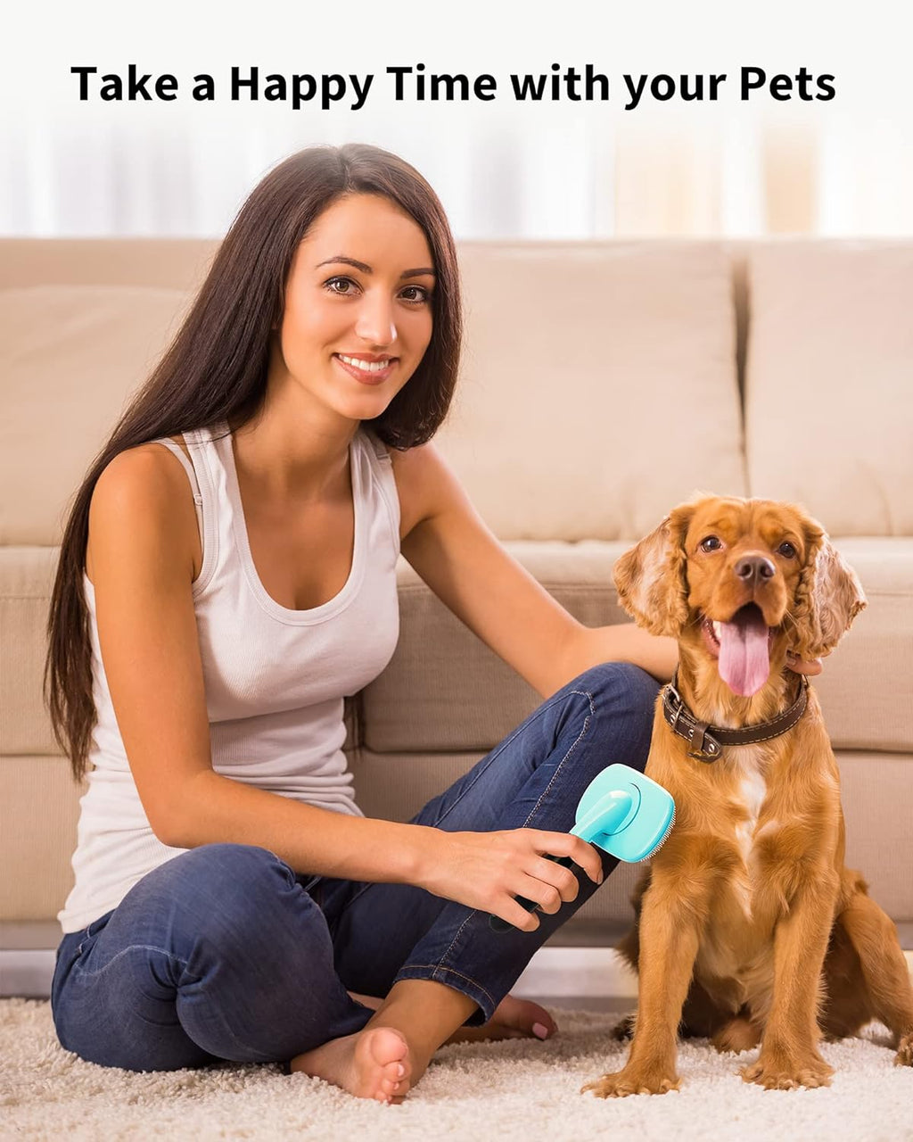 Dog and Cat Grooming Brush product detail