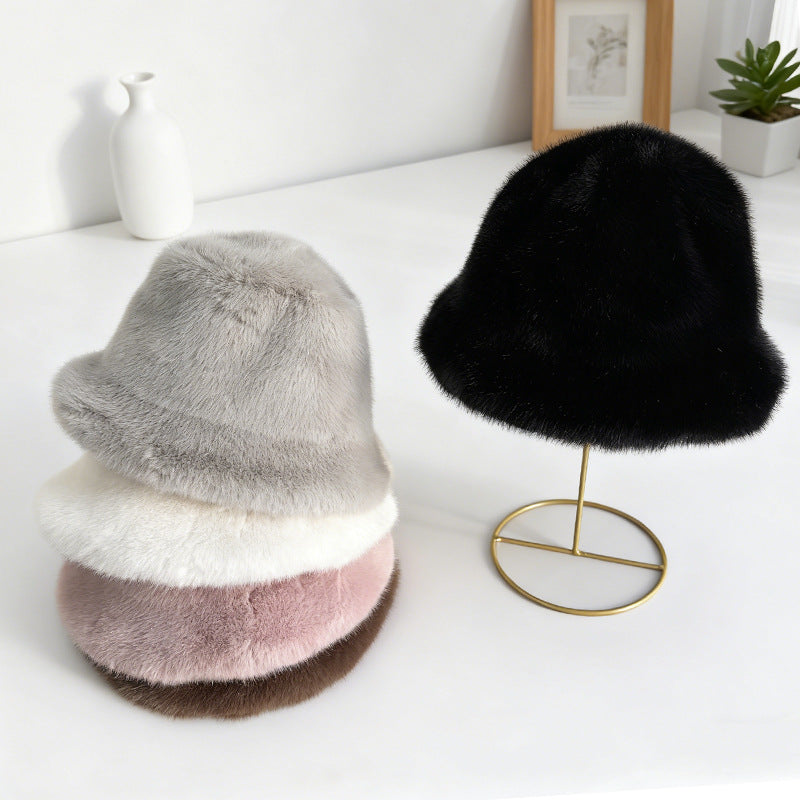 Plush Fishing Hat, Beige product detail