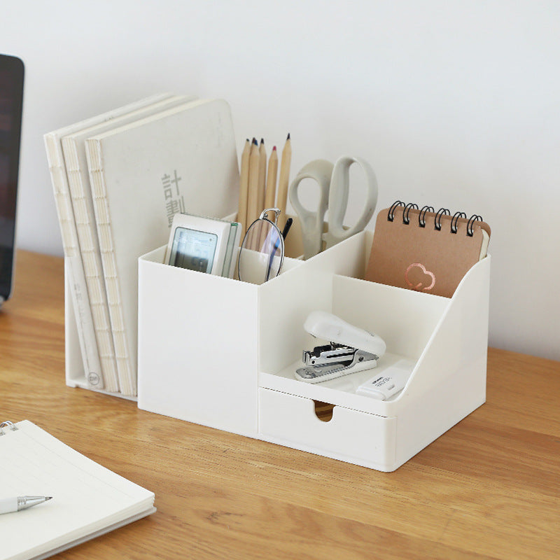Desktop File Organizer Box, Beige product detail