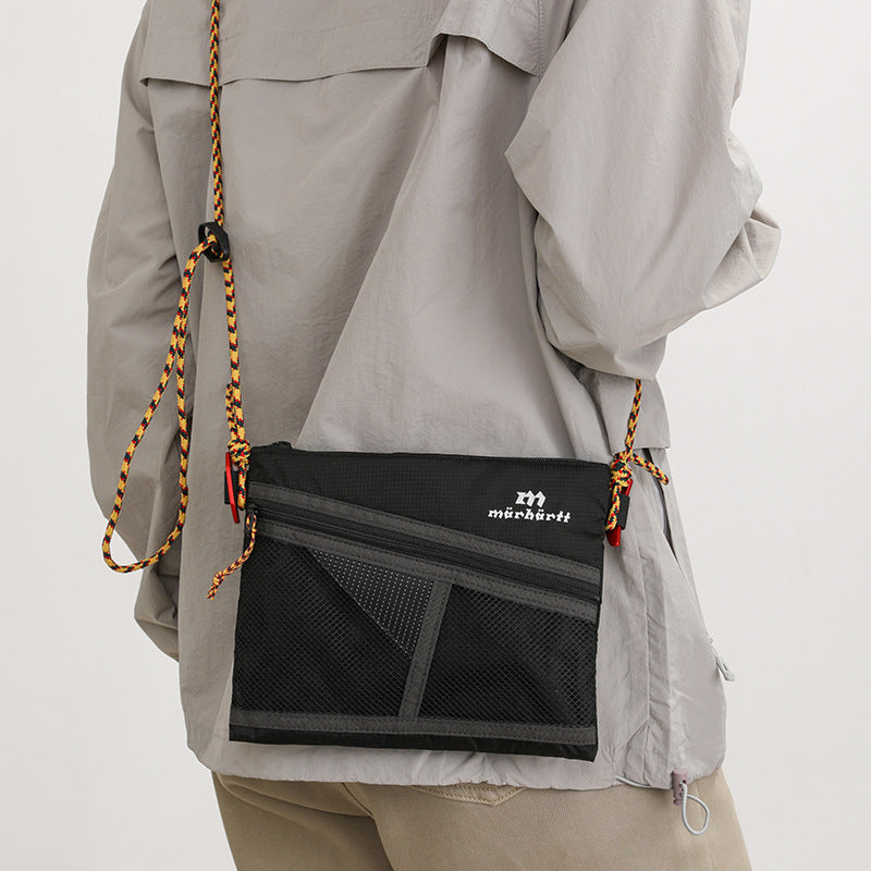 Casual Men's Crossbody Bag, Black product detail