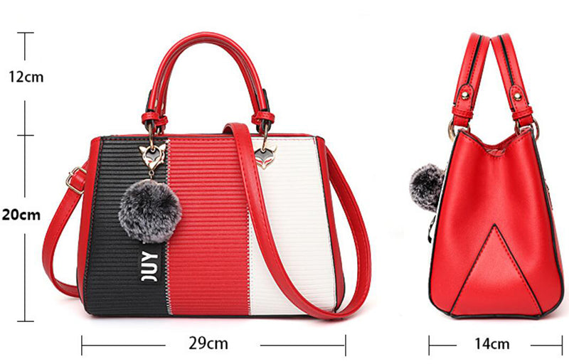 Women's Patchwork Tote and Crossbody Handbag product detail
