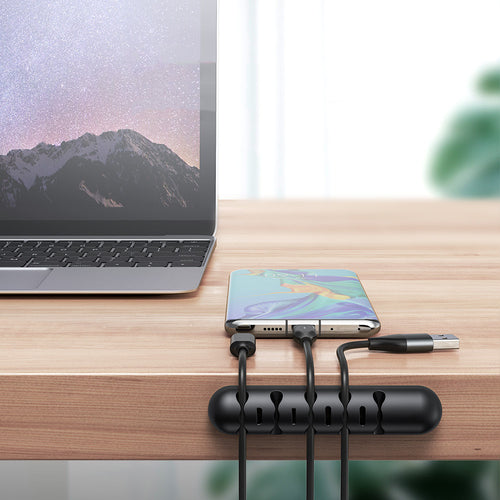 3-Port Silicone Desktop Cable Organizer product detail