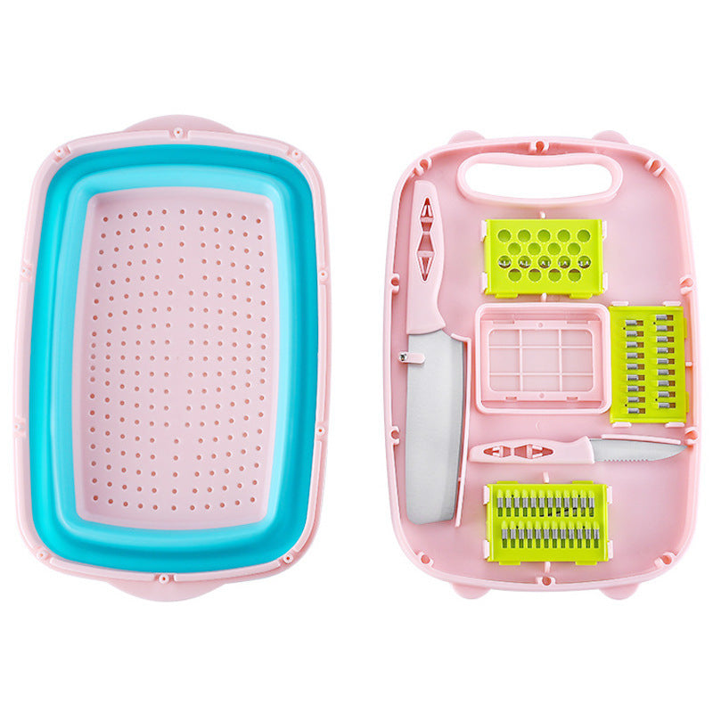 Collapsible Cutting Board with Drain Basket product detail