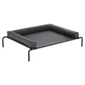 Grey XL elevated cooling dog bed