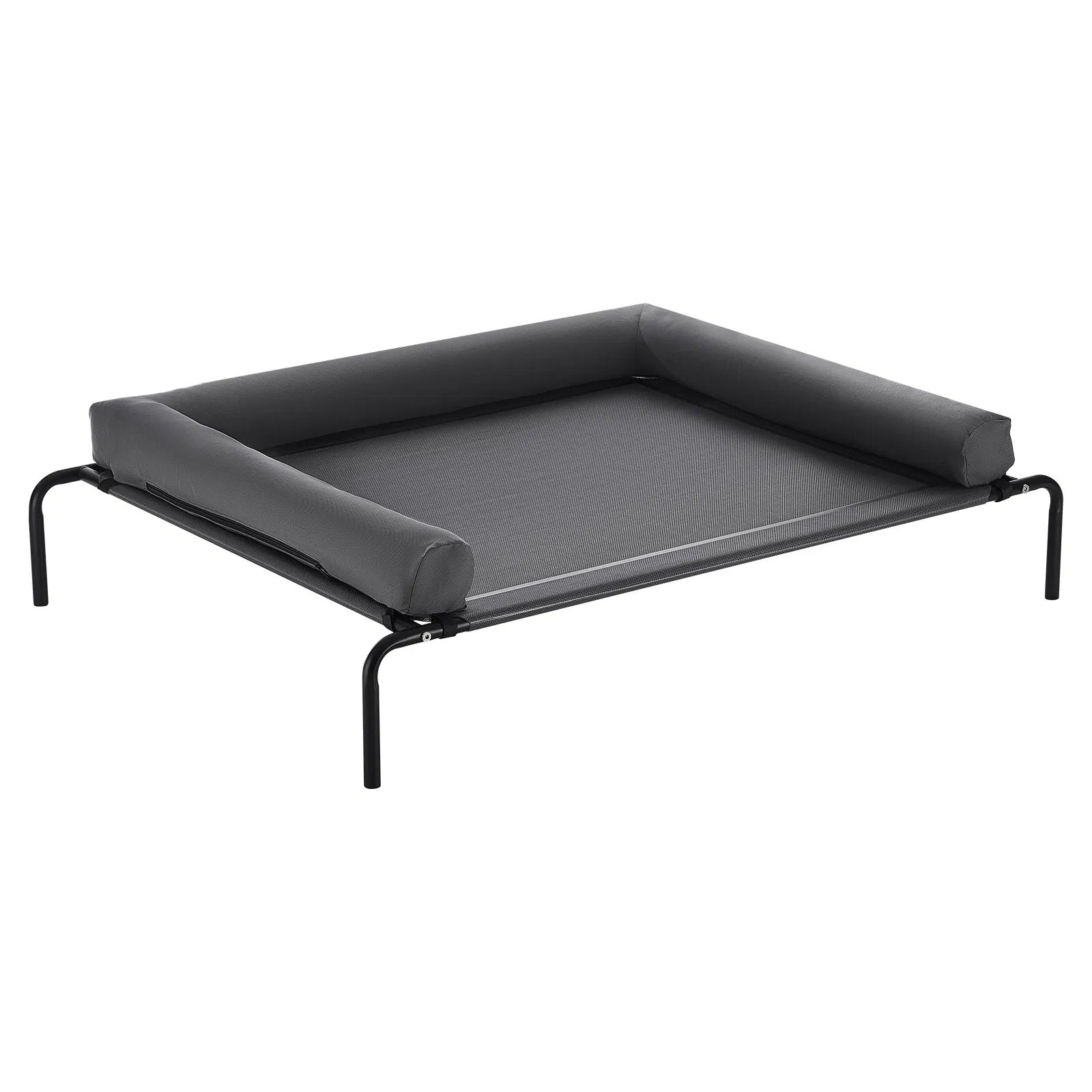 Grey XL elevated cooling dog bed