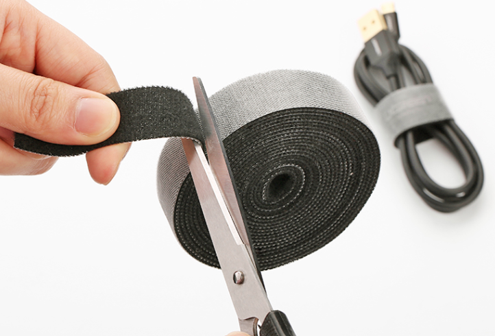 5m Reusable Hook-and-Loop Cable Management Roll