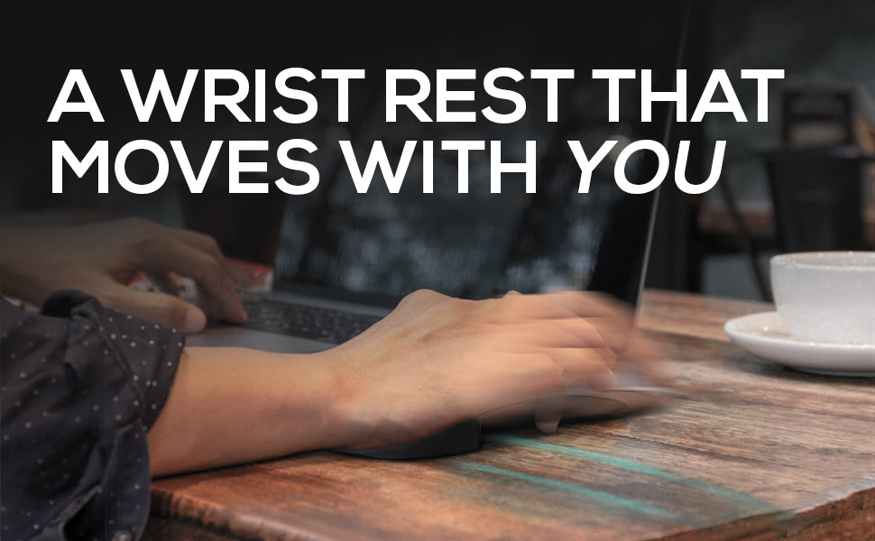 Ergonomic Silicone Mouse Wrist Rest, Black 2-Pack product detail