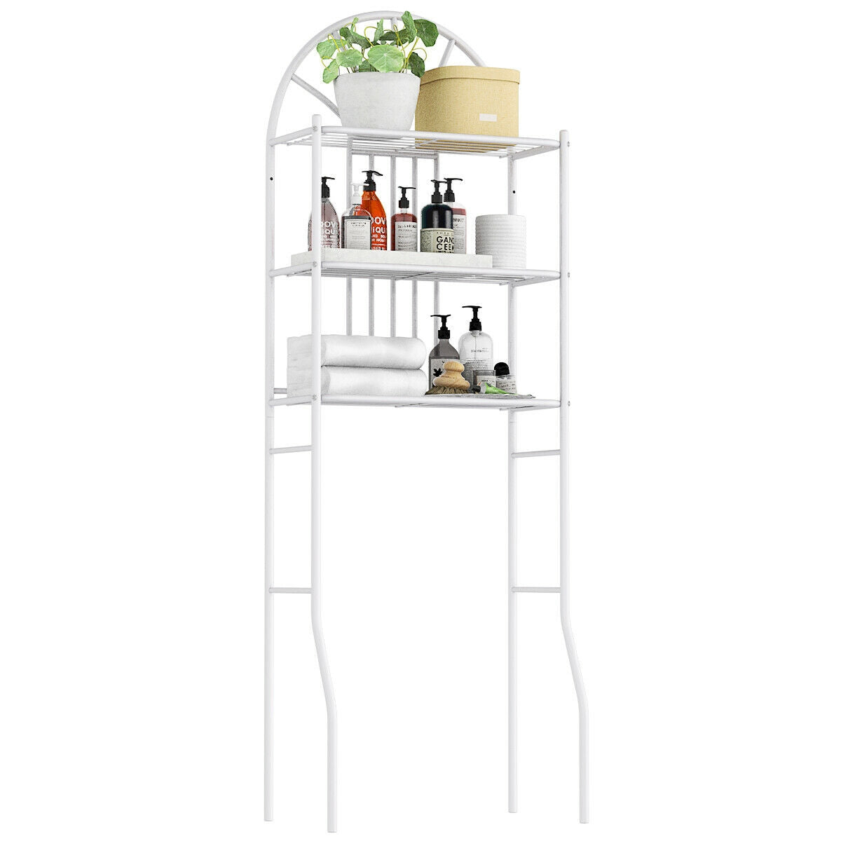 3-Tier Over-the-Toilet Bathroom Storage Rack detail 4