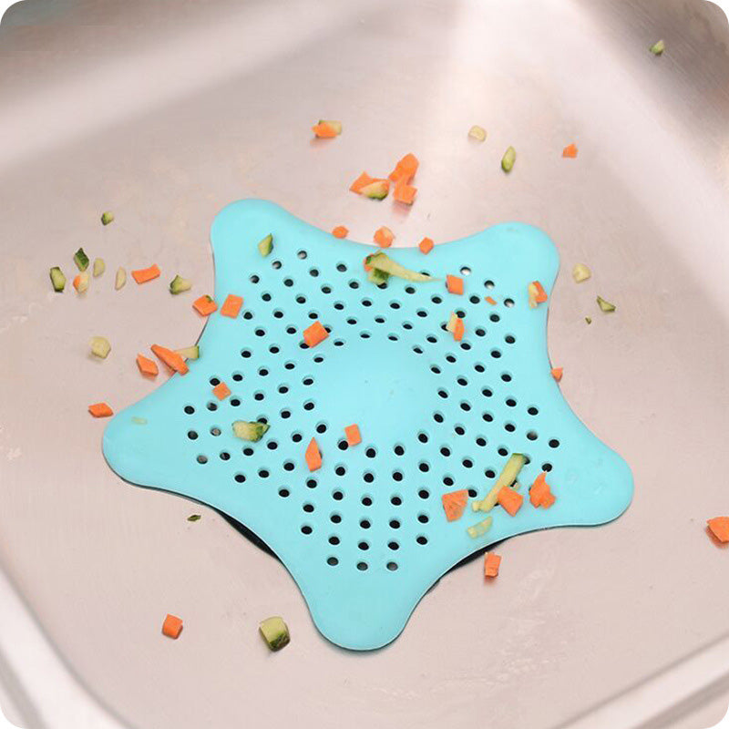 3-Pack Starfish Sink Hair Catcher Set - Blue product detail