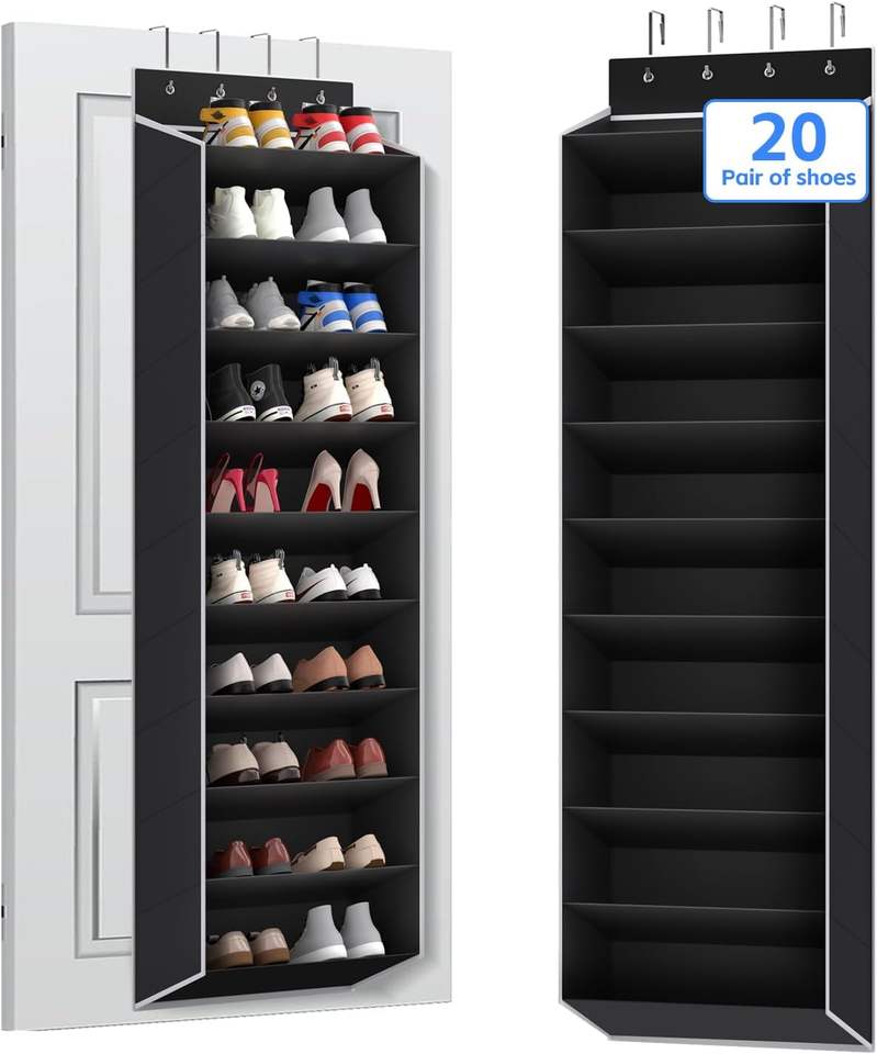 10-Tier Over-the-Door Shoe Organizer