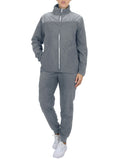 Women 2 Piece Fleece Tracksuit Zip Jacket Jogger Pants Set