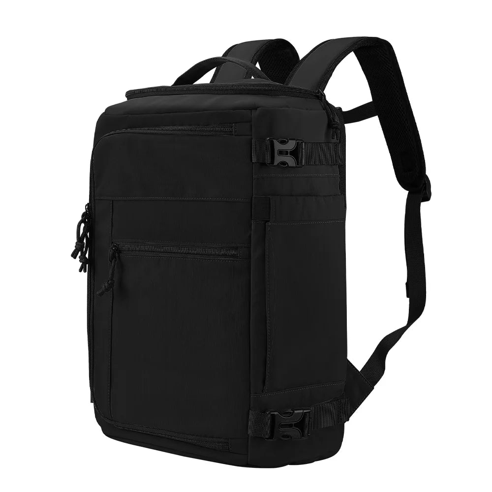 Large Black Travel Backpack Waterproof Carry On Hiking Laptop Bag