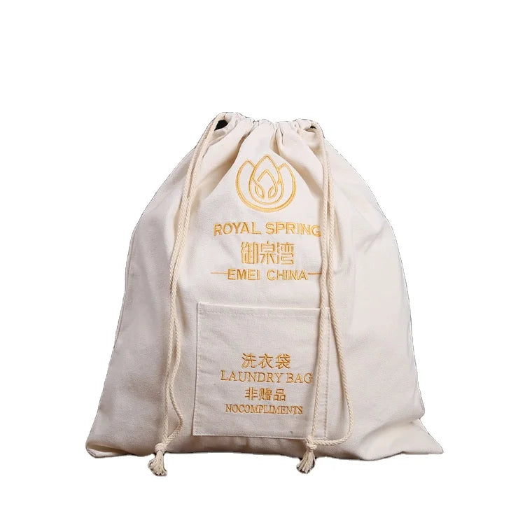 Canvas Travel Laundry Bag with Handle