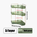 3-Tier Corner Bathroom Countertop Organizer - White
