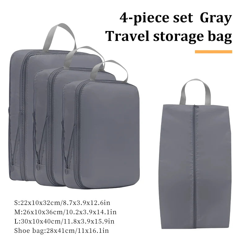 4-Piece Compression Packing Cube Set