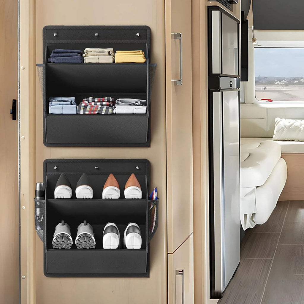Canvas Wall-Mounted Shoe Organizer