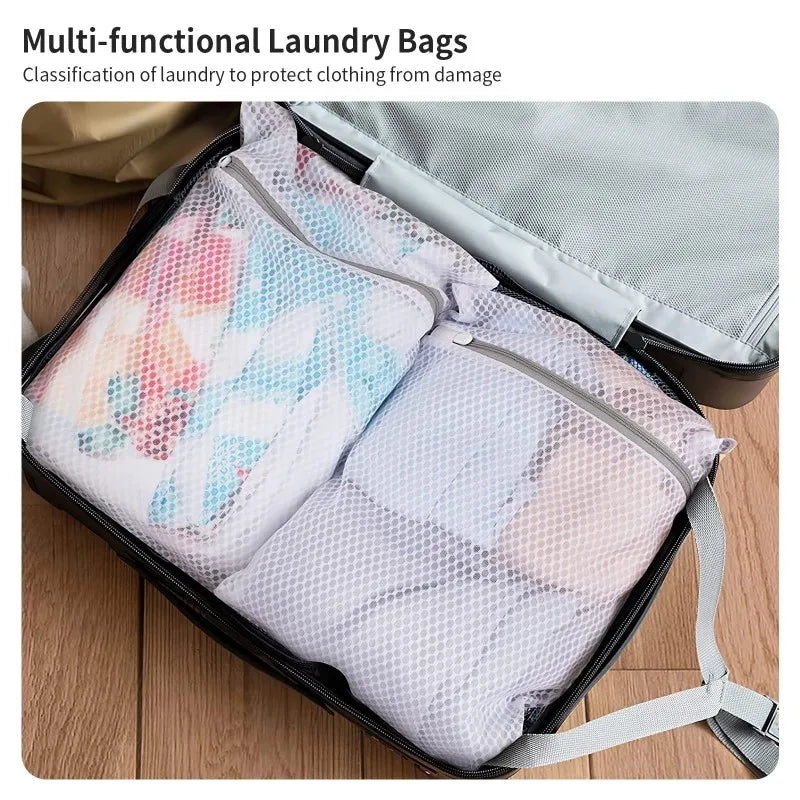 Foldable Mesh Laundry Wash Bag - Multiple Sizes
