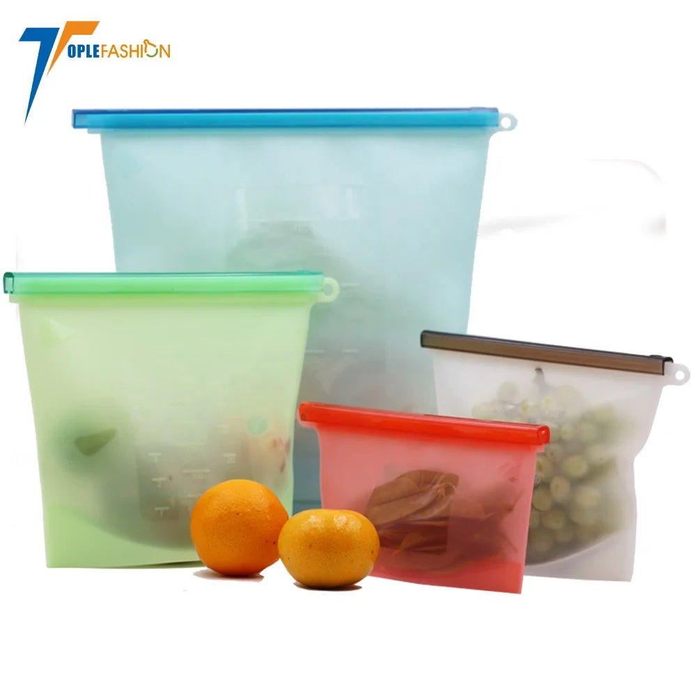 Reusable Silicone Food Storage Bags
