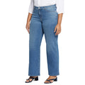 Women's Plus Size Light Blue Wide Leg Jeans