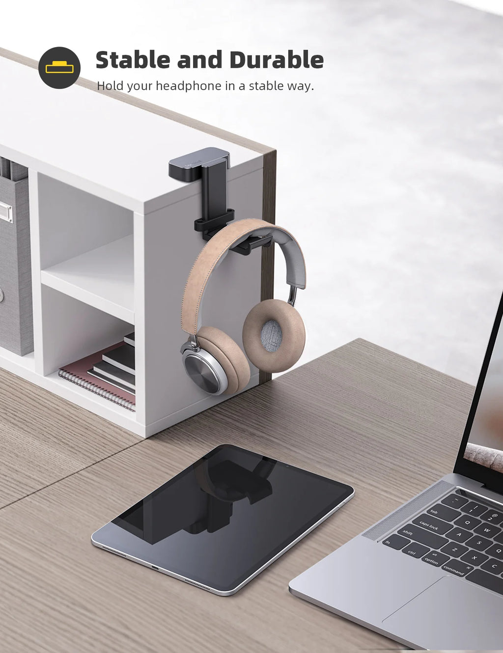 Lamicall DH01 360° Under Desk Headphone Hanger