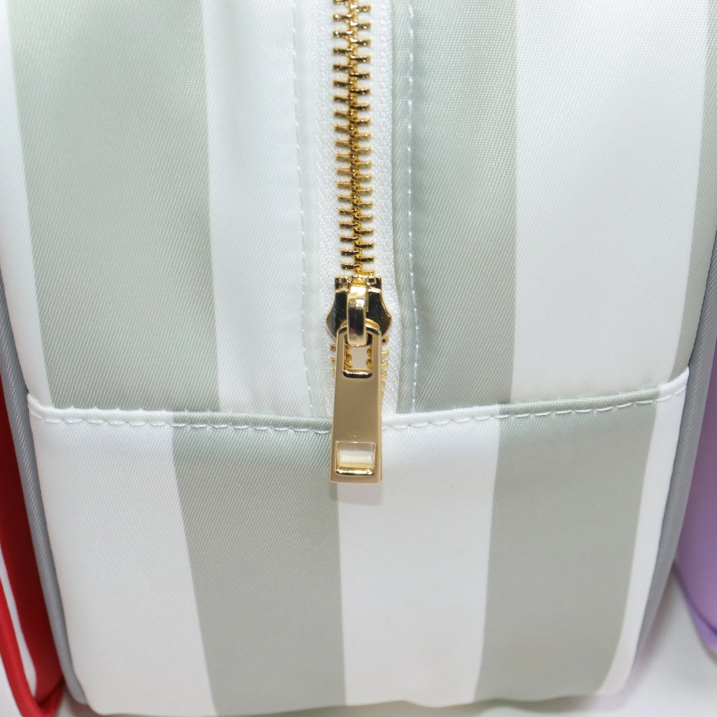 Large Striped Travel Toiletry Organizer Bag