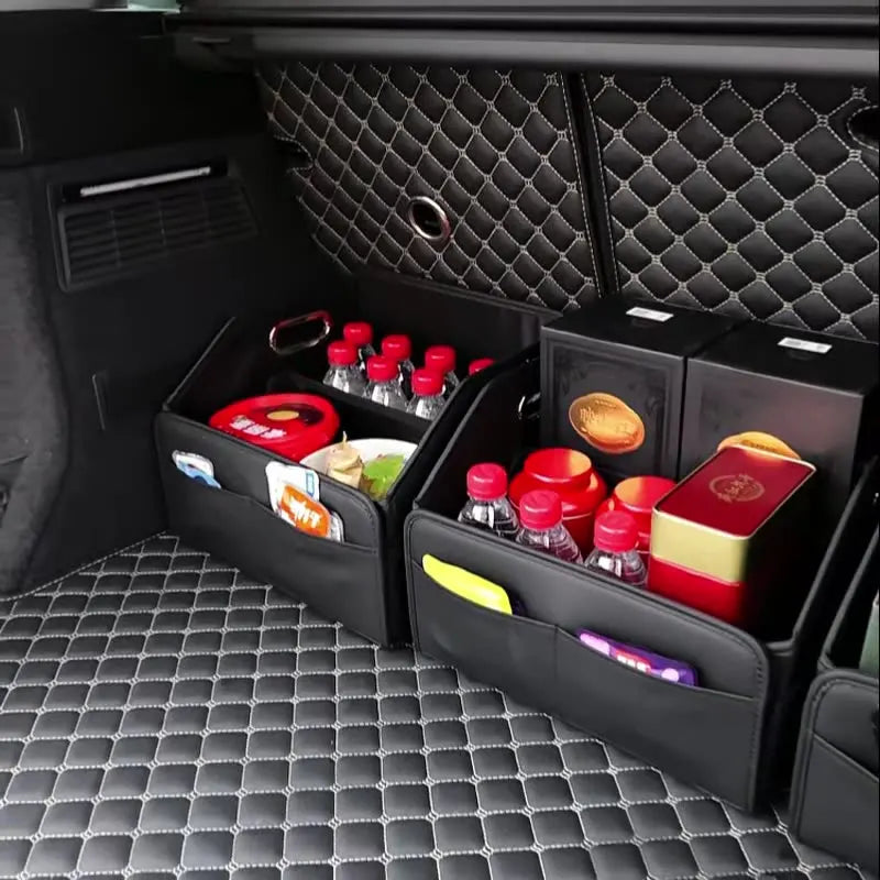 PU Leather Car Seat Back Organizer