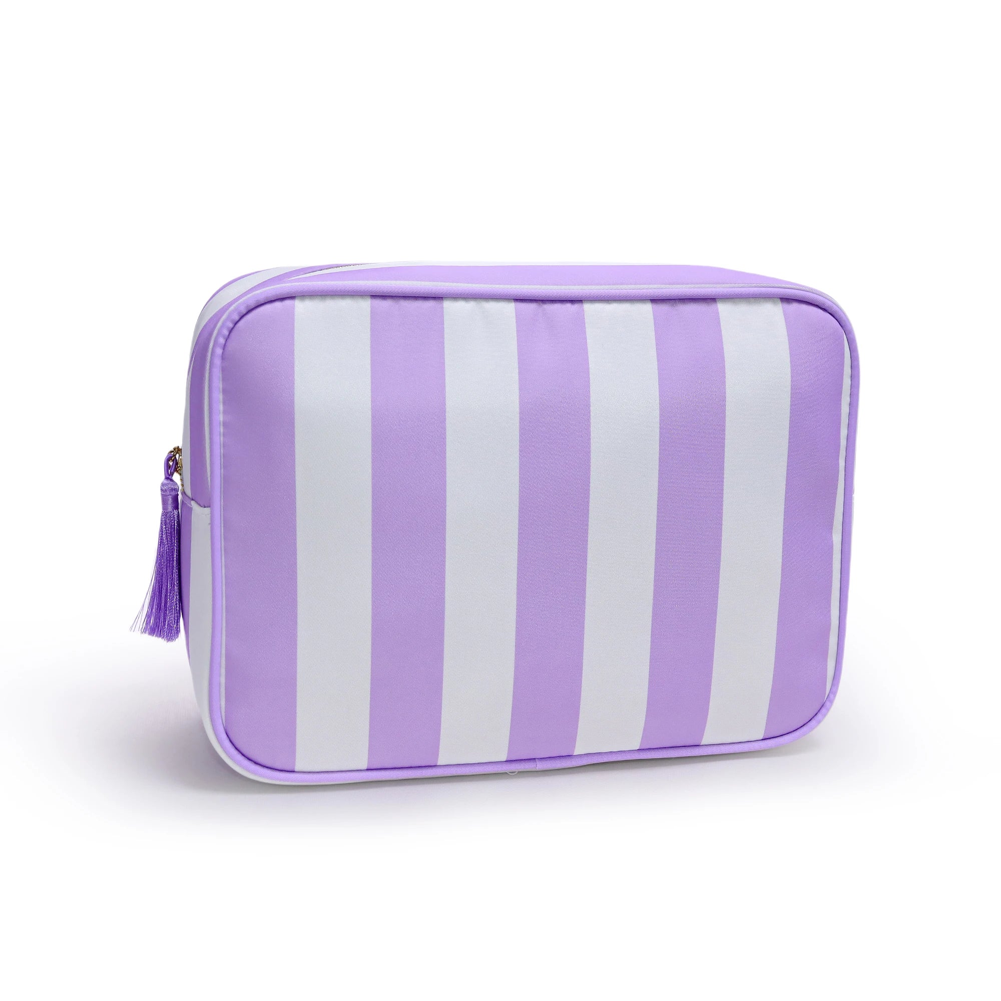 Large Striped Travel Toiletry Organizer Bag