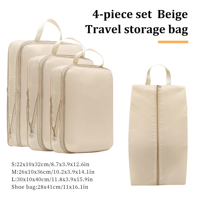 4-Piece Compression Packing Cube Set