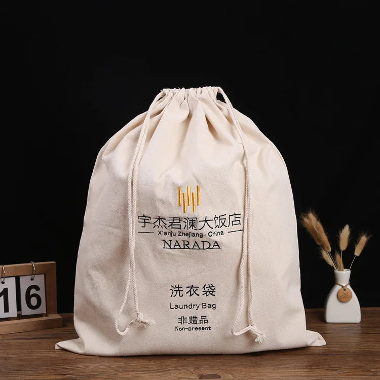 Canvas Travel Laundry Bag with Handle