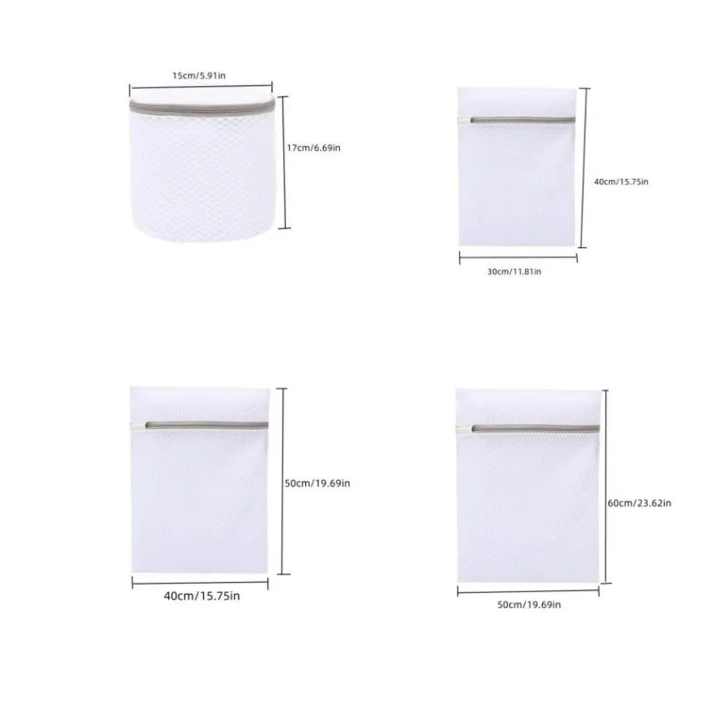 Foldable Mesh Laundry Wash Bag - Multiple Sizes