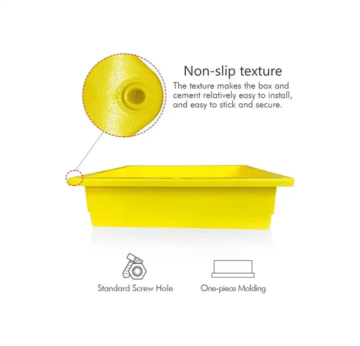 16 x 14 Recessed Shower Niche ABS Bathroom Wall Shelf Yellow