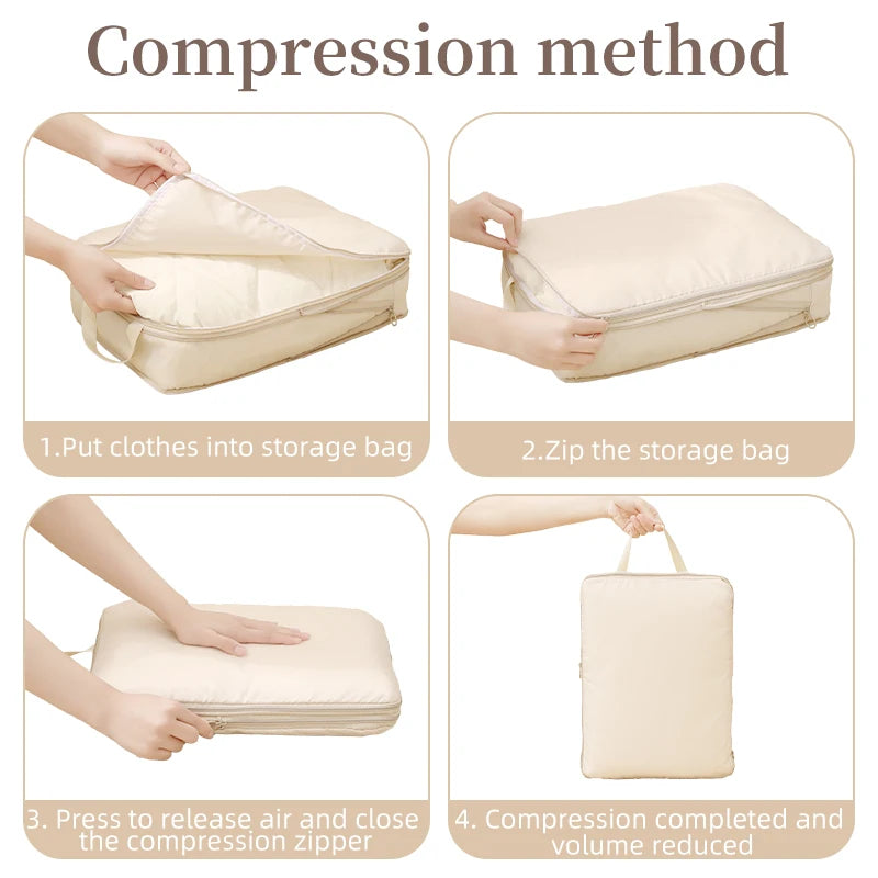 4-Piece Compression Packing Cube Set