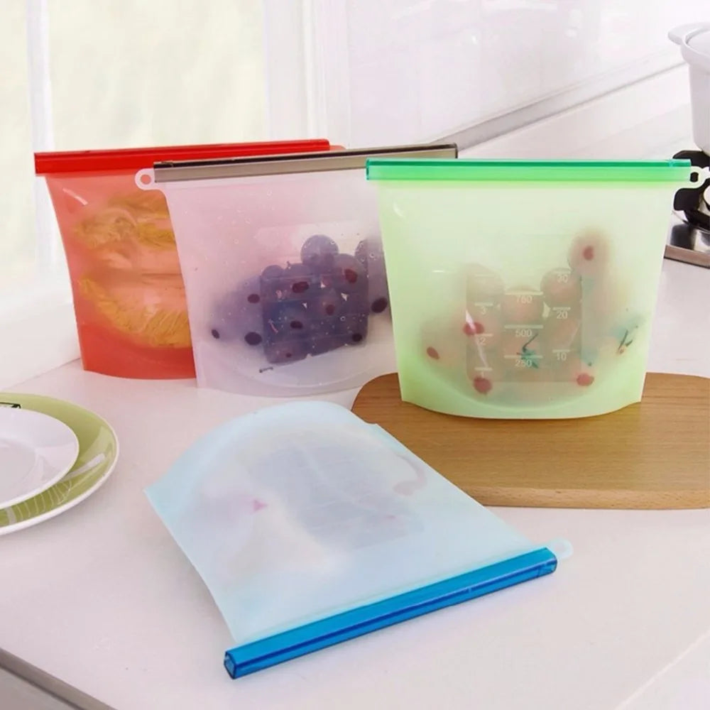 Reusable Silicone Food Storage Bags