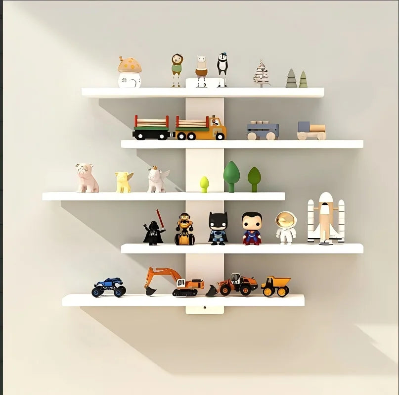 5-Tier Wall Mounted Display Shelf Floating Organizer