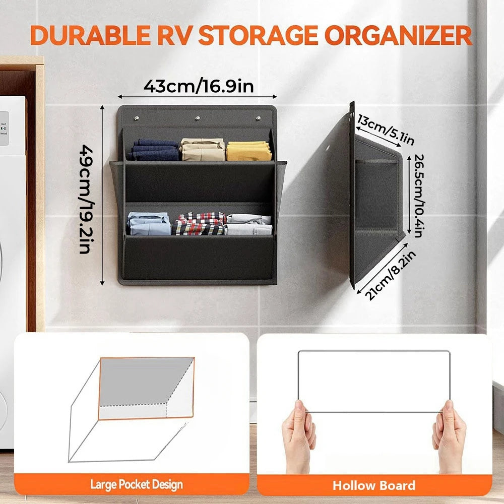 Canvas Wall-Mounted Shoe Organizer