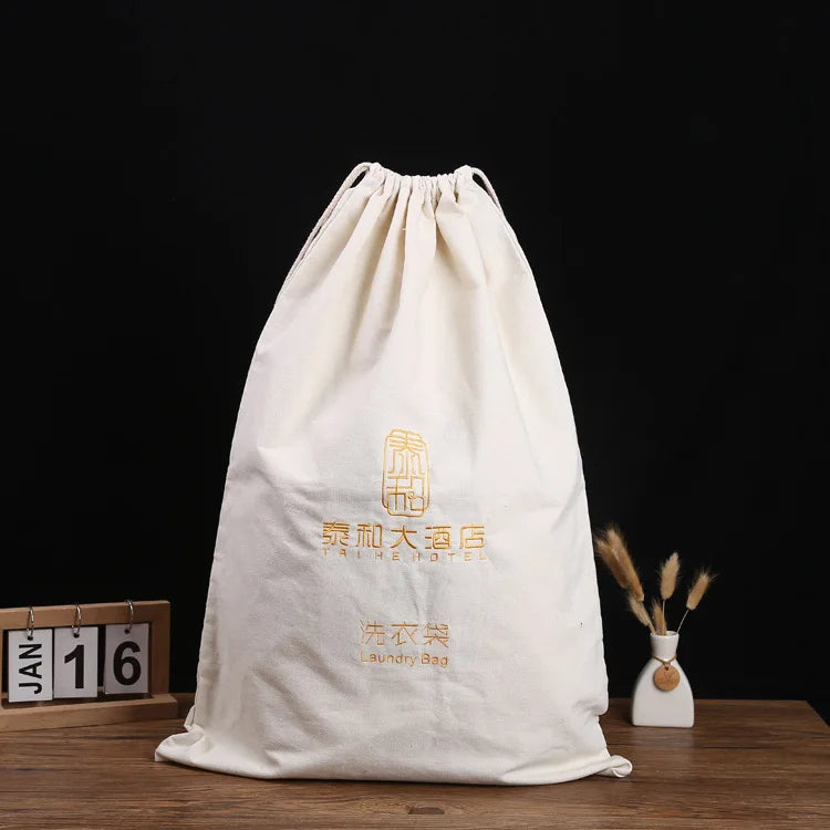 Canvas Travel Laundry Bag with Handle