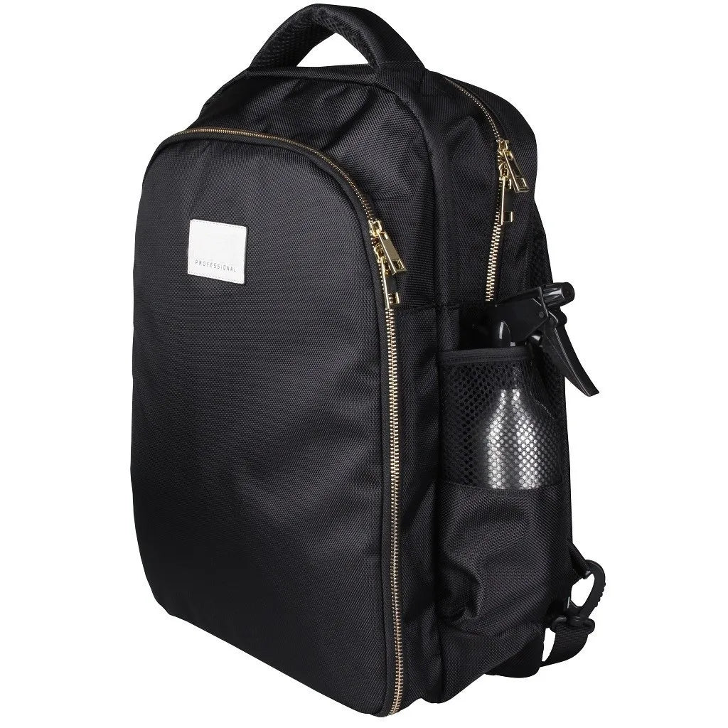 Professional Hair Stylist Tool Backpack - Black