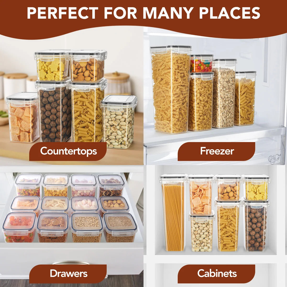 10-Piece Airtight Food Storage Container Set with Lids