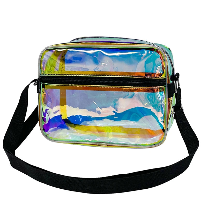 Holographic Clear Stadium Crossbody Bag - 2 Colors