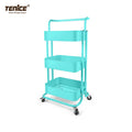 3-Tier Metal Rolling Utility Cart