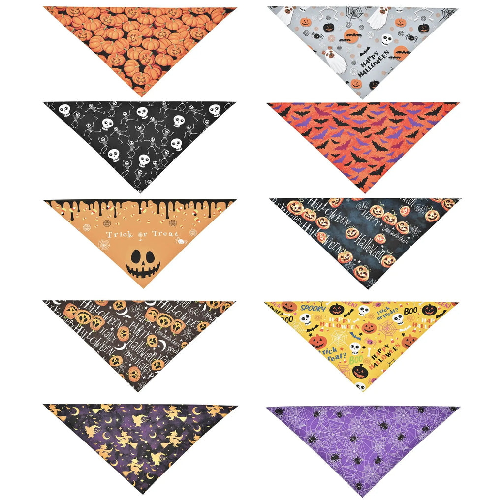 Halloween Dog Bandana Triangle Pet Scarf Costume Accessories
