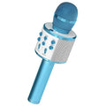 5 Core Portable Bluetooth Karaoke Microphone and Speaker - Blue